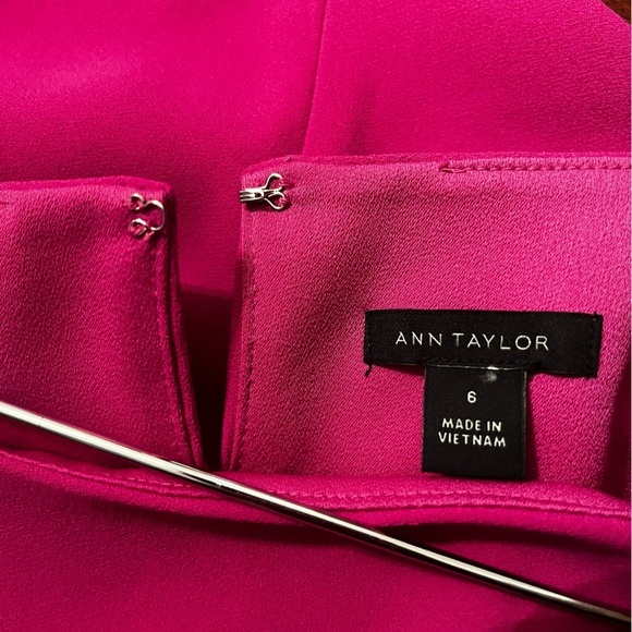 NWT Ann Taylor Pink T-Strap Top Sz 6 Women - Picture 5 of 7